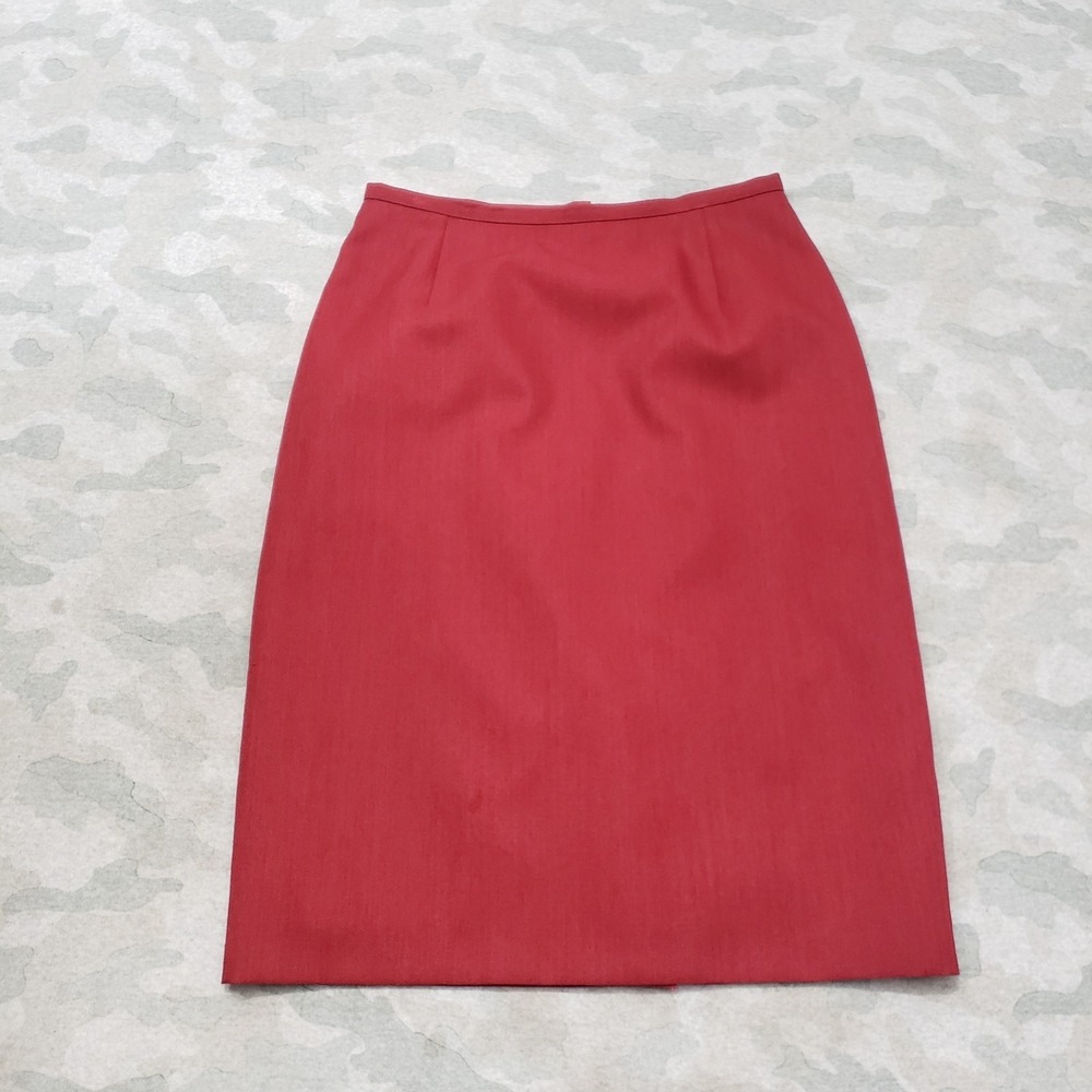 Marks‎ & Spencer Skirt Womens 12 Red Pencil Back Zip